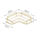 Prateleira Acrílica de banheiro - Dourada, sem furos, Luxuosa.