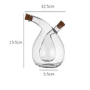 Recipiente Criativo para Óleo e Vinagreira Doméstica com vidro Duplo Engrossado