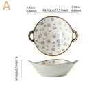 Tigela Doméstica em cerâmica, com alça para servir